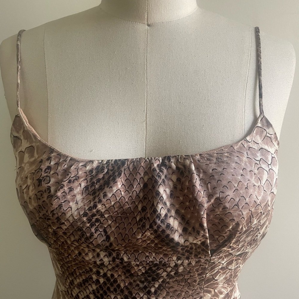 Vintage Tracy Reese Cocktail Snake Print Dress - Picture 5 of 6